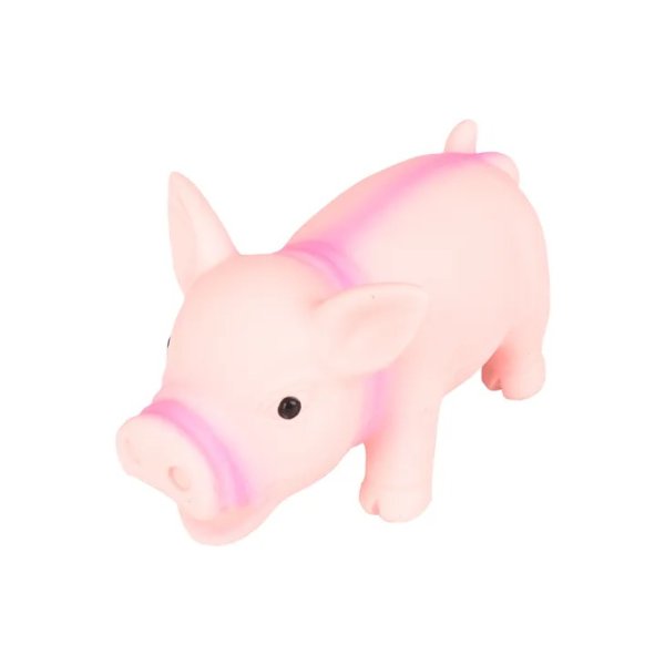 פלמינגו צעצוע מצפצף חזיר לטקס באנר