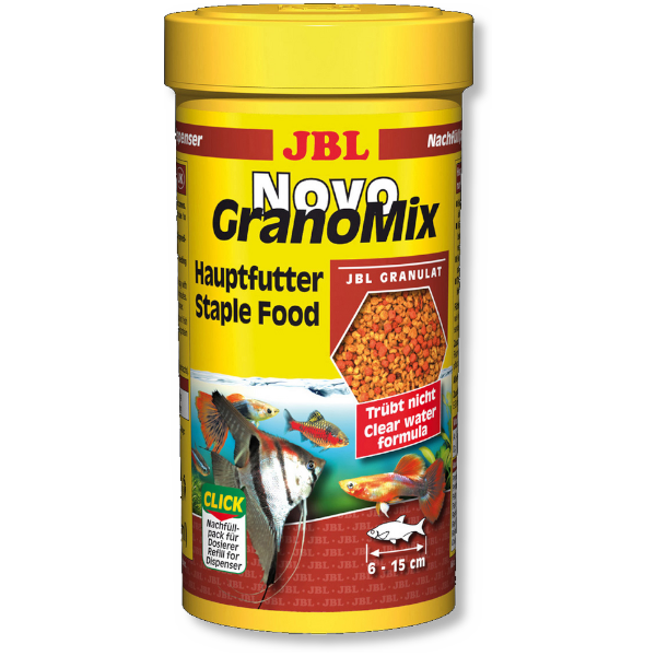 JBL  NovoGranoMix  מזון גרגירים לדגים בינוניים וגדולים באנר