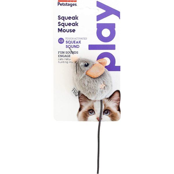 צעצוע חתול עכבר Petstages מצפצף מכיל קטניפ באנר