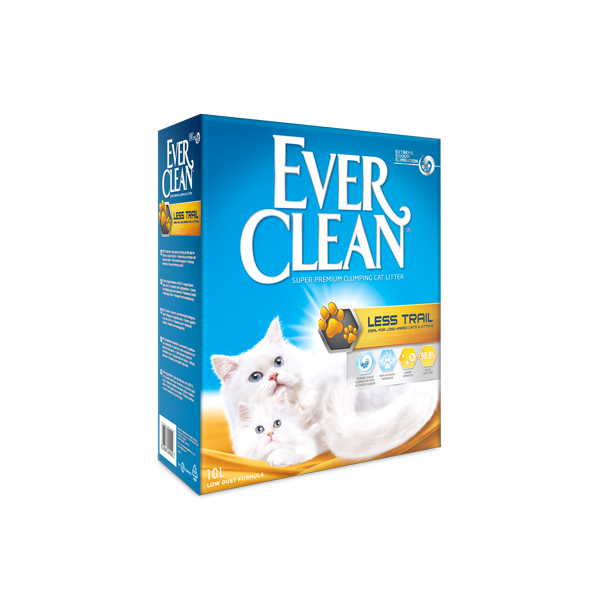 חול Ever Clean מתגבש לחתול LESS TRAIL ריחני באנר