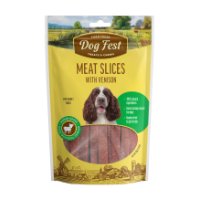 dog fest חטיף פרוסות בשר צבי