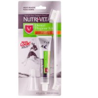 ערכה לניקוי שיניים משחה+מברשת NUTRI-VET לשיניים וחניכיים בריאות