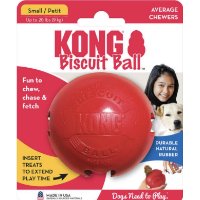 צעצוע כדור KONG Biscuit ball עמיד עם פתחים למילוי