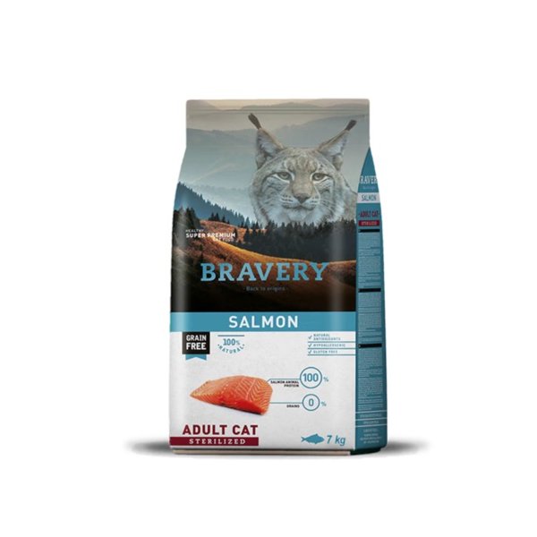 ברייברי מזון יבש לחתול בוגר מסורס נטול דגנים סלמון באנר