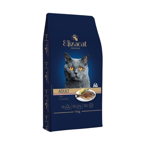 אליזקט מזון יבש לחתולים דגים באנר