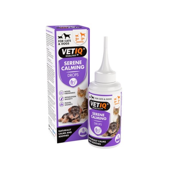 VETIQ Serene Calming טיפות הרגעה לחתולים באנר