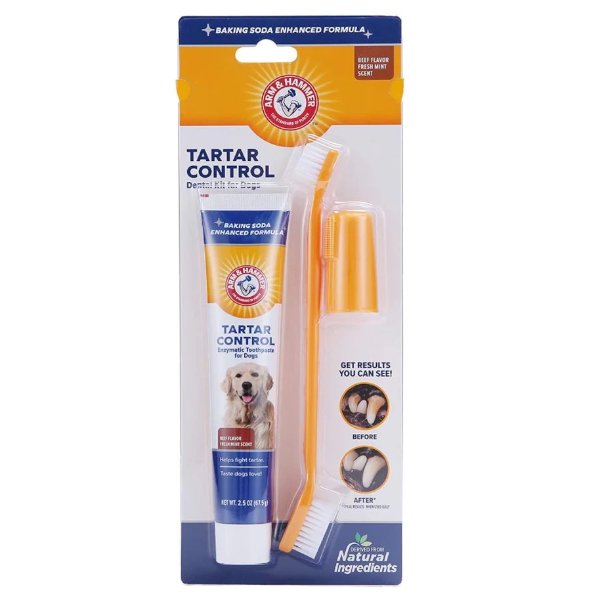 ערכת בריאות לניקוי שיניים משחה+מברשת ARM&HAMMER באנר