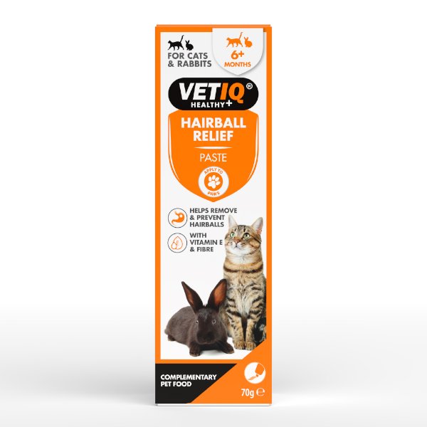 משחה למניעת כדורי שיער לחתולים וארנבים VETIQ HAIRBALL באנר