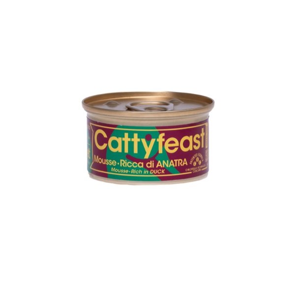 קטיפיסט מוס פטה מזון מלא לחתולים עשיר בברווז באנר