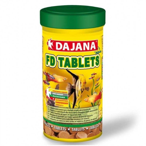 DAJANA FD TABLETS מזון טבליות נדבקות בסיסי ומלא לדגי נוי באנר