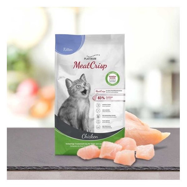 פלטינום מזון יבש לגורי חתולים  83% עוף טרי וסלמון באנר