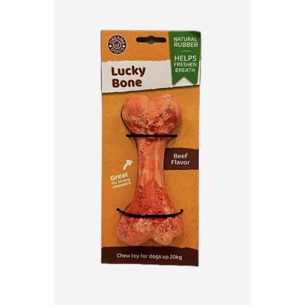 צעצוע עצם בקר ללעיסה ממושכת Lucky Bone dream of dogs באנר
