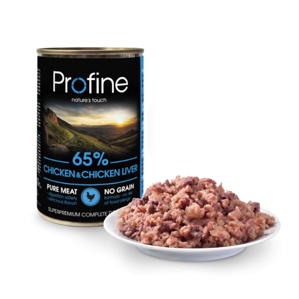 פרופיין שימור לכלב עוף וכבד באנר