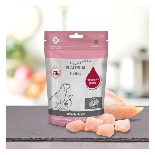 PLATINUM Fit-Bits Mobility חטיף עוף טרי לבריאות מפרקים  באנר