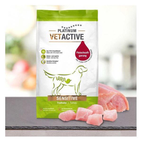 פלטינום מזון לח לכלב בוגר הודו לכלבים עם בעיות עיכול באנר