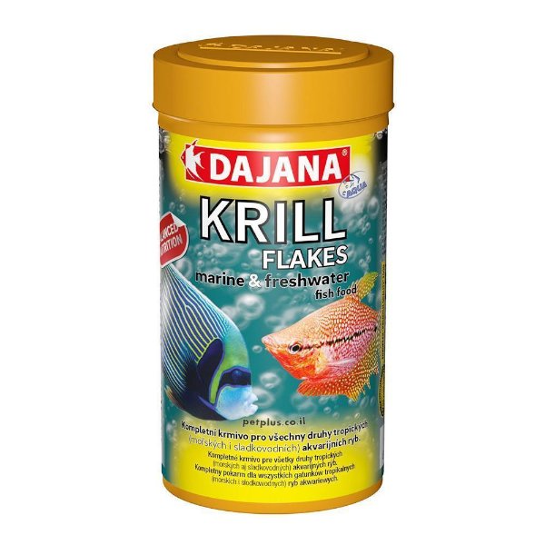 DAJANA KRILL FLAKES מזון דפים לדגי נוי באנר
