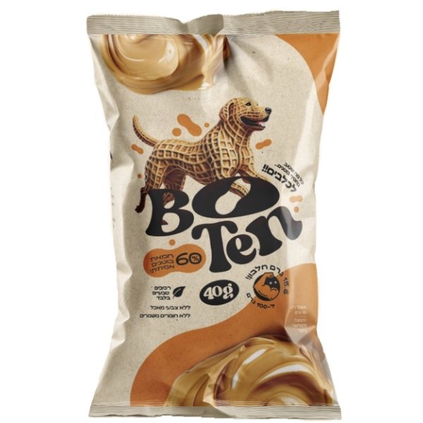 במבה לכלבים 60% חמאת בוטנים באנר