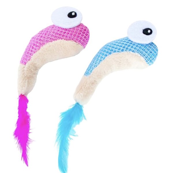 צעצוע זוג בובות חתול דנטליות בצורת שרימפס CATSTAGES באנר