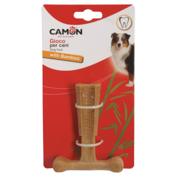 צעצוע לעיסה לכלב camon עם במבוק באנר